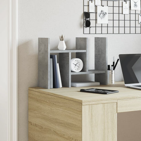 Organizer na biurko Vidaxx 34,5x15,5x35,5 cm drewno konstrukcyjne, beton, szary