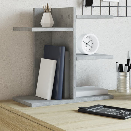 Organizer na biurko Vidaxx 42x21,5x42 cm z drewna konstrukcyjnego, betonu, szary