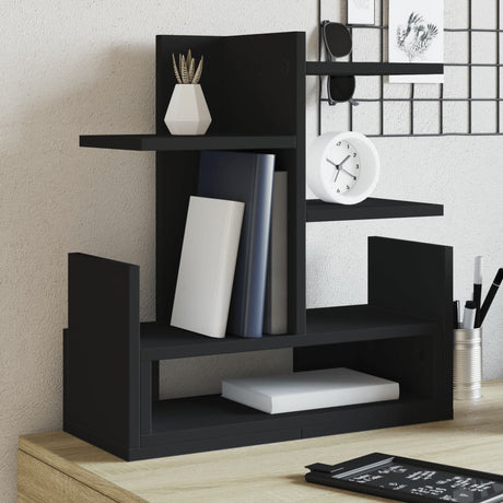 Organizer na biurko Vidaxx 49x20x52,5 cm drewno przetworzone w kolorze czarnym
