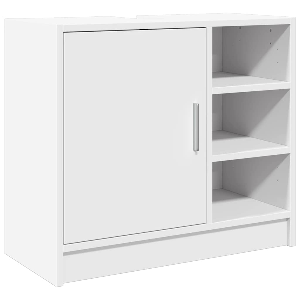 Vidaxl wastafelkast 63x29x55 cm bewerkt hout wit