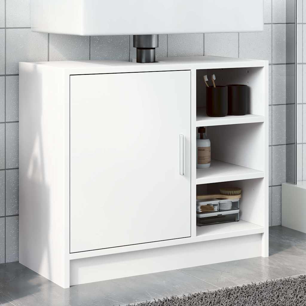 Vidaxl wastafelkast 63x29x55 cm bewerkt hout wit