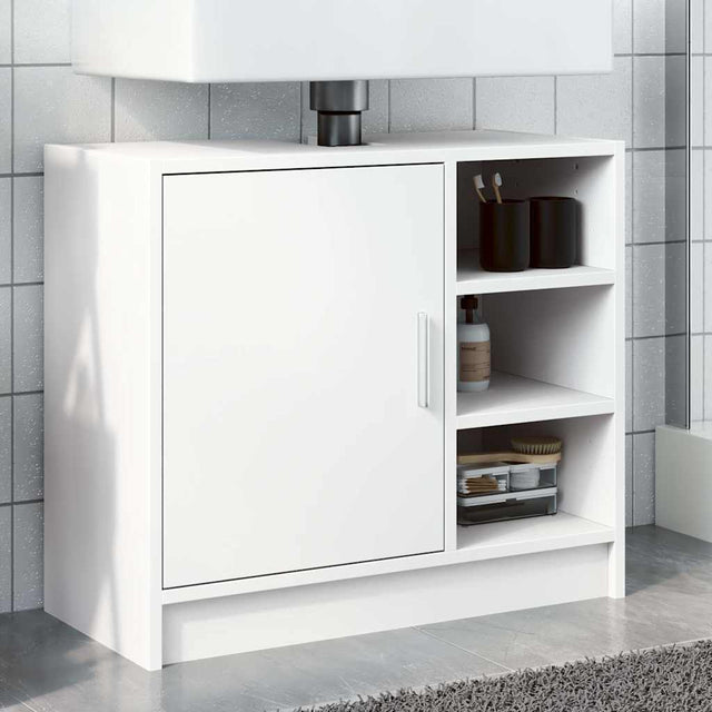 Vidaxl wastafelkast 63x29x55 cm bewerkt hout wit