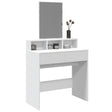 Vidaxl kaptafel met spiegel 80x41x144,5 cm wit