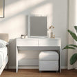 Vidaxl kaptafel met led 100x40x130 cm wit