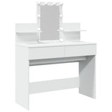Vidaxl kaptafel met led-verlichting 100x40x130 cm wit