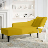 Vidaxl chaise longue met rechterarmleuning fluweel geel