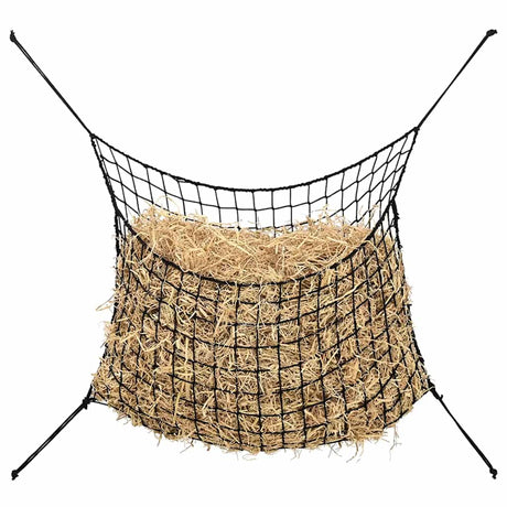 Siatki na siano Vidaxx 2 szt. 100x90 cm prostokątne polipropylenowe czarne
