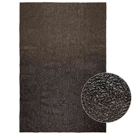 Dywan VidaXL zizur do użytku wewnątrz i na zewnątrz, 160x230 cm, wygląd juty, antracyt