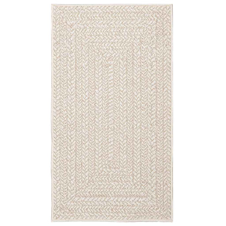 VidaXL Dywan zizur kremowy do użytku wewnątrz i na zewnątrz, 60x110 cm imitujący jutę