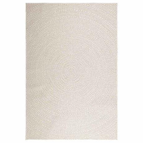VidaXL Dywan zizur kremowy do użytku wewnątrz i na zewnątrz, 160x230 cm imitujący jutę