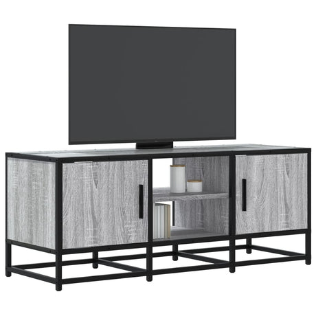 Vidaxl tv-meubel 100x35x41 cm bewerkt hout metaal grijs sonoma eiken