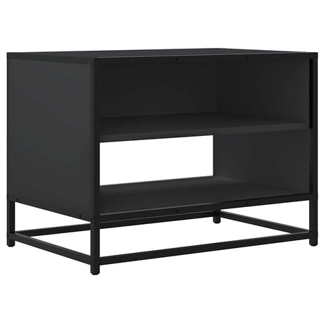 Vidaxl tv-meubel 61x40x46 cm bewerkt hout en metaal zwart