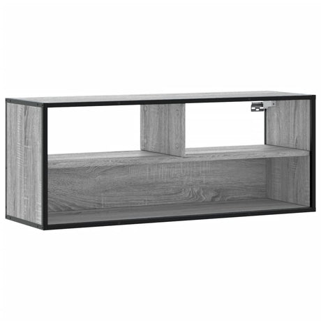 Vidaxl tv-meubel 100x31x39,5 cm bewerkt hout metaal grijs sonoma eiken