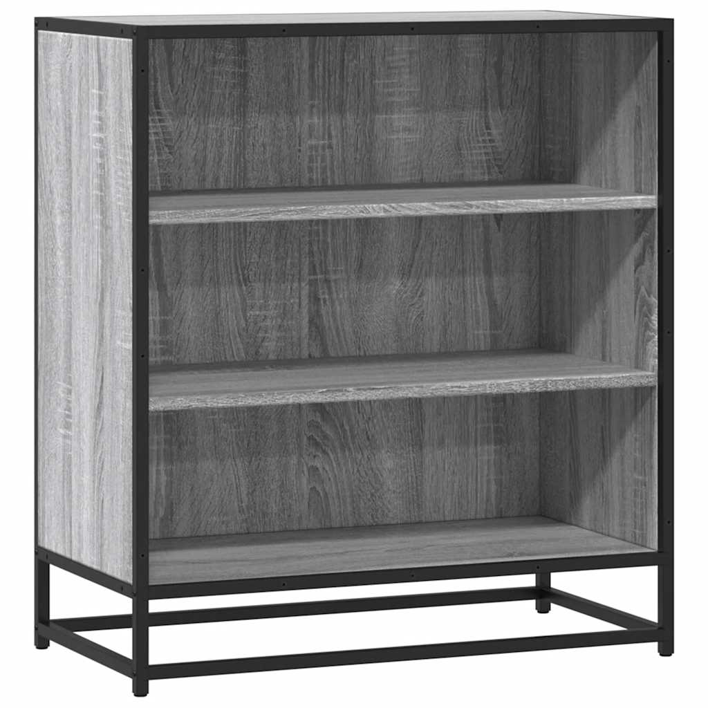 Vidaxl dressoir 68x35x76 cm bewerkt hout en metaal grijs sonoma