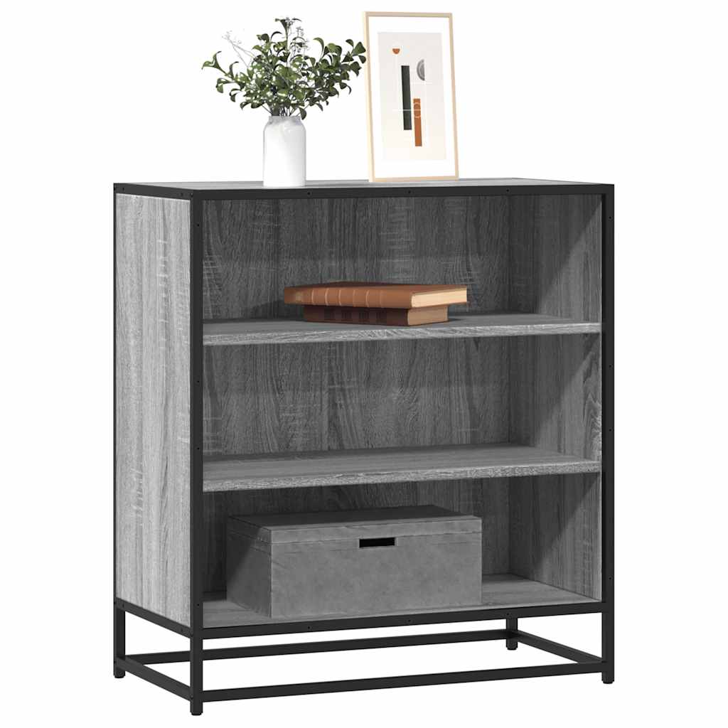 Vidaxl dressoir 68x35x76 cm bewerkt hout en metaal grijs sonoma