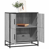 Vidaxl dressoir 68x35x76 cm bewerkt hout grijs sonoma eikenkleurig