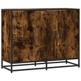 Vidaxl dressoir 94x35x76 cm bewerkt hout gerookt eikenkleurig