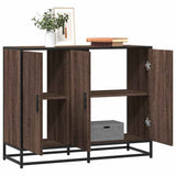 Vidaxl dressoir 94x35x76 cm bewerkt hout bruin eikenkleur