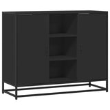Vidaxl dressoir 92x35x76 cm bewerkt hout zwart