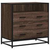 Vidaxl ladekast 70x41x70 cm bewerkt hout bruin eikenkleur
