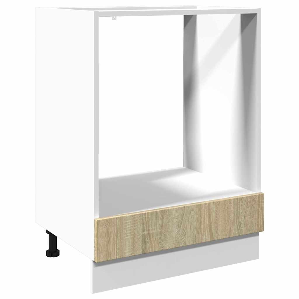 Vidaxl ovenkast 60x46x81,5 cm spaanplaat sonoma eikenkleurig