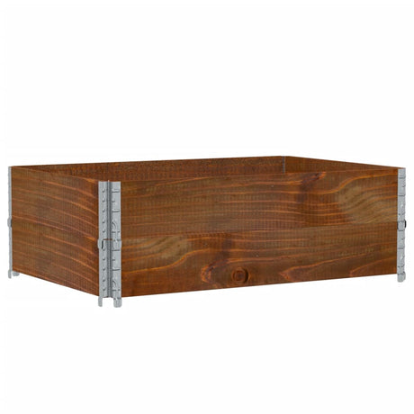 Donica Vidaxx 120x80 cm z litego drewna sosnowego w kolorze brązowym