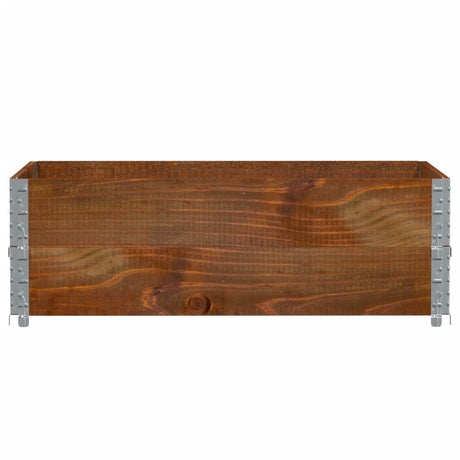 Donica Vidaxx 120x80 cm z litego drewna sosnowego w kolorze brązowym