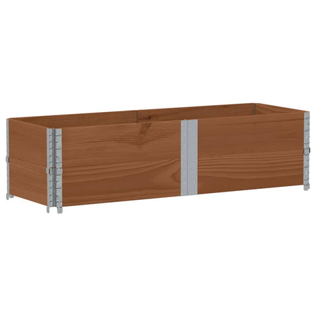 Donica Vidaxx 150x50 cm z litego drewna sosnowego w kolorze brązowym