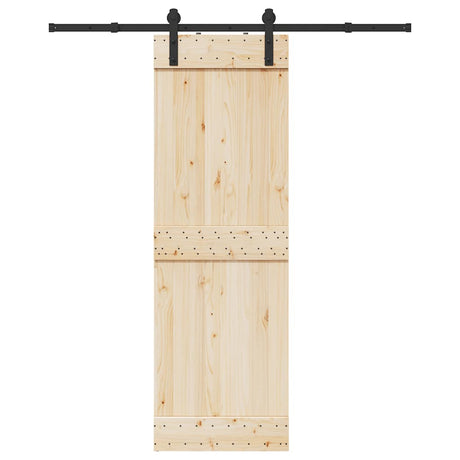 Skrzynia Vidaxxl z częściami do drzwi przesuwnych 183 cm stal czarna