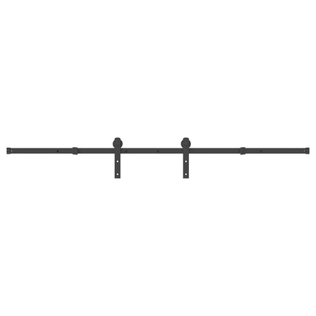 Pudełko Vidaxxl z częściami do drzwi przesuwnych 213,5 cm, stal czarna