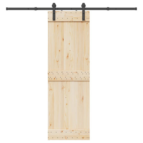 Pudełko Vidaxxl z częściami do drzwi przesuwnych 213,5 cm, stal czarna