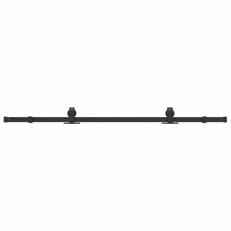 Skrzynia Vidaxxl z częściami do drzwi przesuwnych 183 cm stal czarna