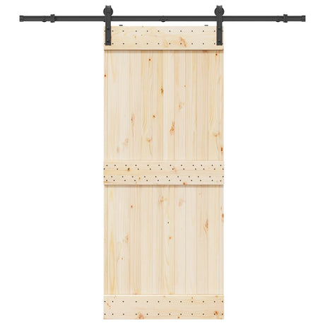 Skrzynia Vidaxxl z częściami do drzwi przesuwnych 183 cm stal czarna