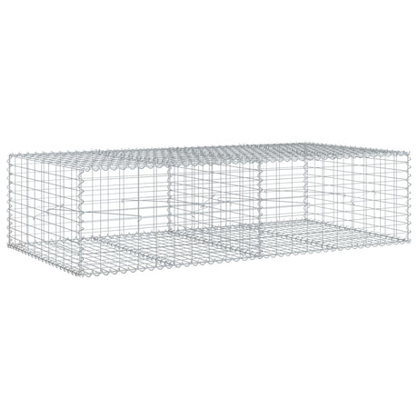 Gabion Vidaxx 200x100x50 cm żelazo ocynkowane w kolorze srebrnym