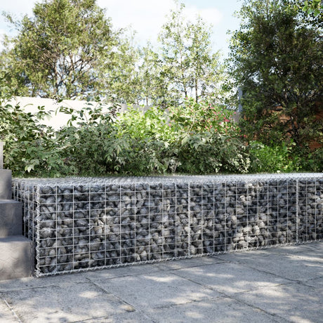 Gabion Vidaxx 200x100x50 cm żelazo ocynkowane w kolorze srebrnym