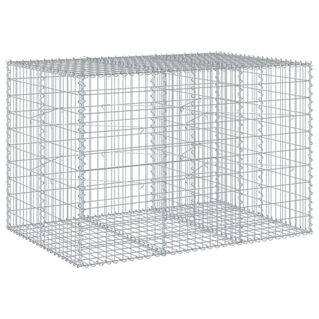 Gabion Vidaxx 150x100x100 cm żelazo ocynkowane w kolorze srebrnym