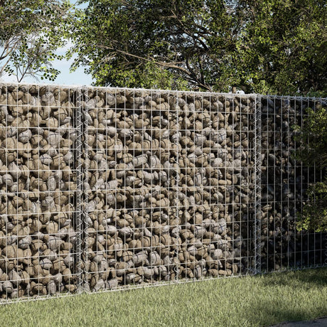 Gabion Vidaxx 150x100x100 cm żelazo ocynkowane w kolorze srebrnym