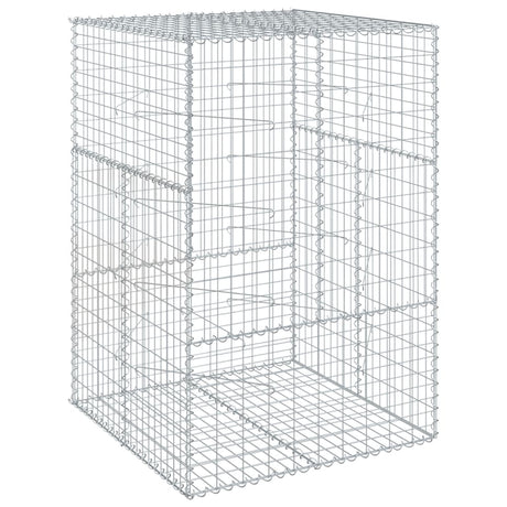 Gabion Vidaxx 100x100x150 cm żelazo ocynkowane w kolorze srebrnym
