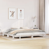 Vidaxl bedframe zonder matras massief grenenhout wit 160x200 cm