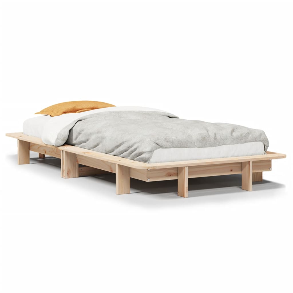 Vidaxl bedframe zonder matras massief grenenhout 90x190 cm