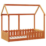 Vidaxl bedhuis wasbruin massief grenenhout 80x160 cm