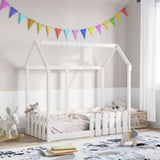 Vidaxl bedhuis wit massief grenenhout 70x140 cm