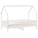 Vidaxl bedhuis wit massief grenenhout 90x200 cm