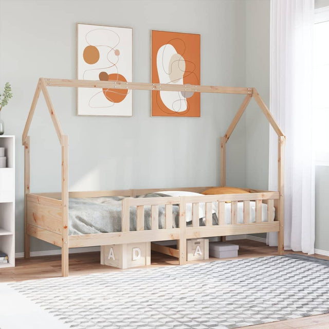 Vidaxl bedhuis massief grenenhout 90x190 cm