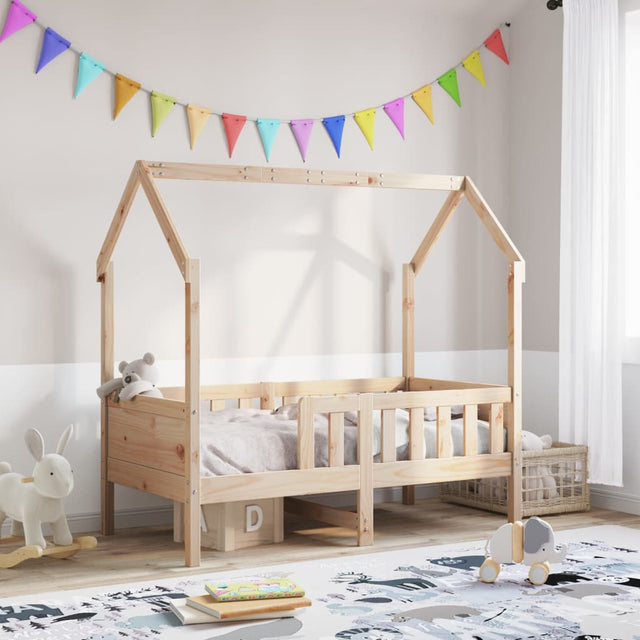 Vidaxl bedhuis massief grenenhout 70x140 cm