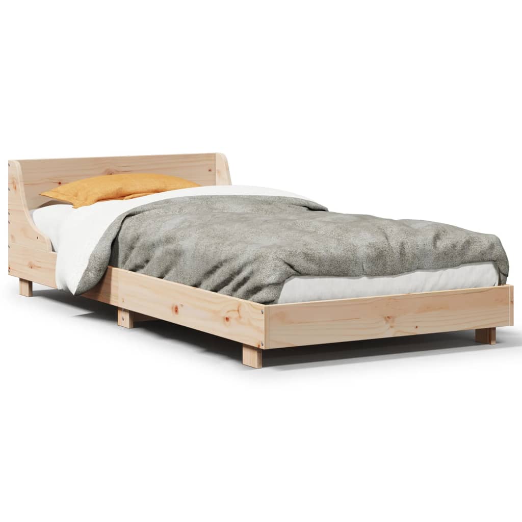 Vidaxl bedframe zonder matras massief grenenhout 90x190 cm