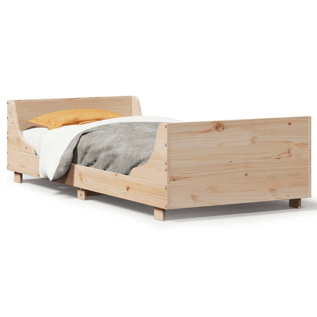 Vidaxl bedframe zonder matras massief grenenhout 100x200 cm