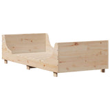 Vidaxl bedframe zonder matras massief grenenhout 75x190 cm