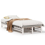 Vidaxl bedframe zonder matras massief grenenhout wit 140x200 cm