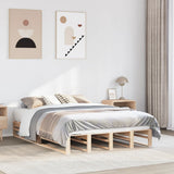 Vidaxl bedframe zonder matras massief grenenhout 135x190 cm